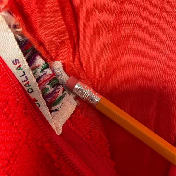 Vintage 1960s Pleated Sweater Dress Pointelle Knit Mr Mench of Dallas - Picture 3 of 8